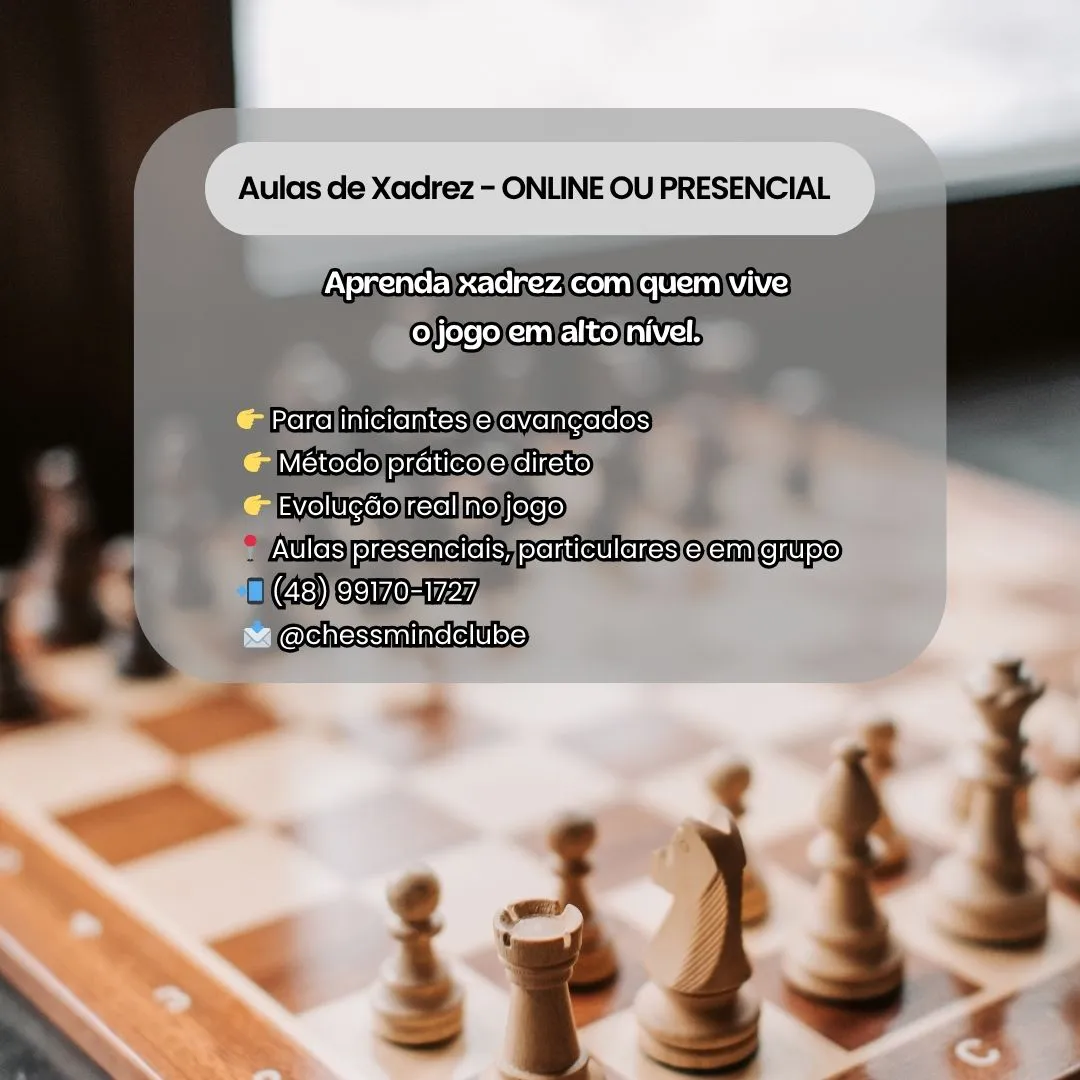 Aulas de Xadrez com WFM Thauane de Medeiros